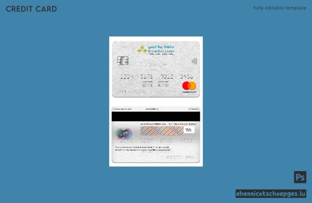Nepal Kumari Bank Mastercard – Beispielvorschau